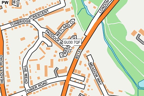 GU30 7QF map - OS OpenMap – Local (Ordnance Survey)