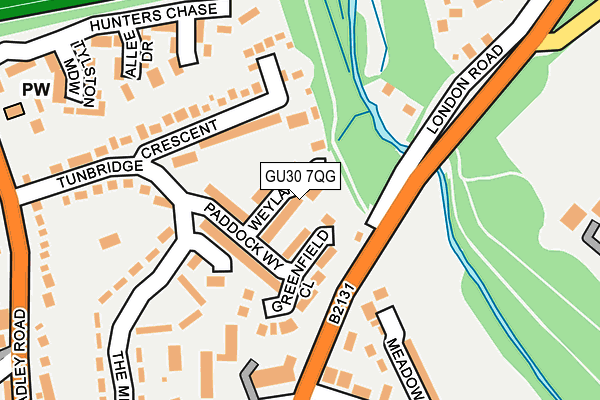 GU30 7QG map - OS OpenMap – Local (Ordnance Survey)