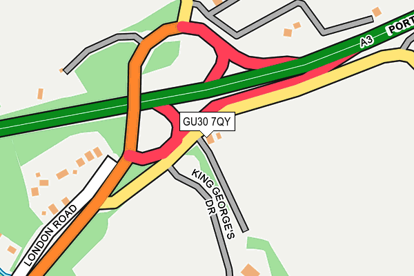 GU30 7QY map - OS OpenMap – Local (Ordnance Survey)
