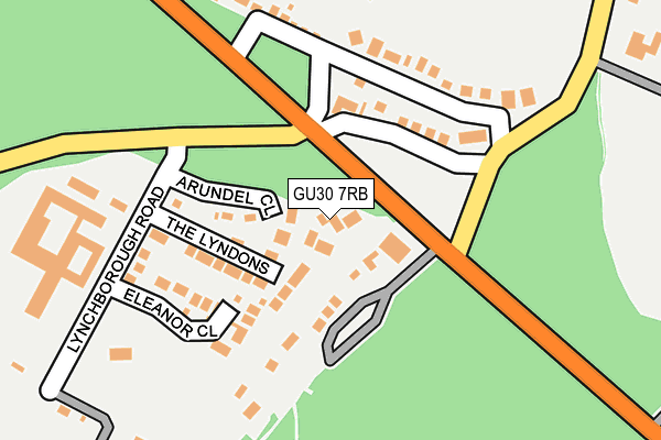 GU30 7RB map - OS OpenMap – Local (Ordnance Survey)