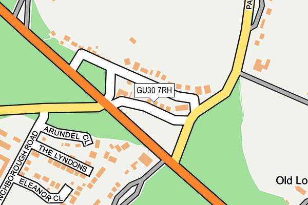 GU30 7RH map - OS OpenMap – Local (Ordnance Survey)