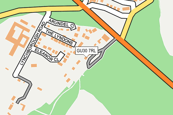 GU30 7RL map - OS OpenMap – Local (Ordnance Survey)