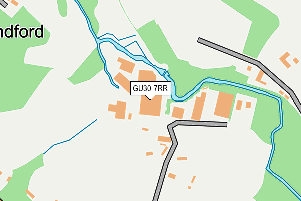 GU30 7RR map - OS OpenMap – Local (Ordnance Survey)