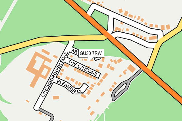 GU30 7RW map - OS OpenMap – Local (Ordnance Survey)