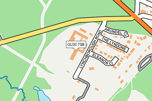 GU30 7SB map - OS OpenMap – Local (Ordnance Survey)