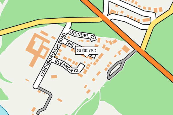 GU30 7SD map - OS OpenMap – Local (Ordnance Survey)