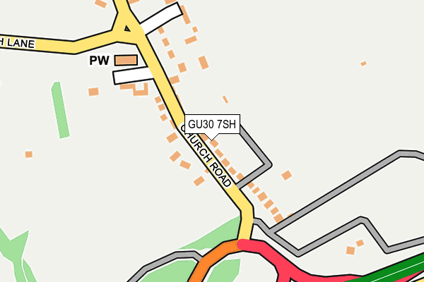 GU30 7SH map - OS OpenMap – Local (Ordnance Survey)