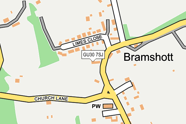 GU30 7SJ map - OS OpenMap – Local (Ordnance Survey)