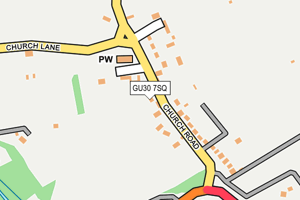 GU30 7SQ map - OS OpenMap – Local (Ordnance Survey)