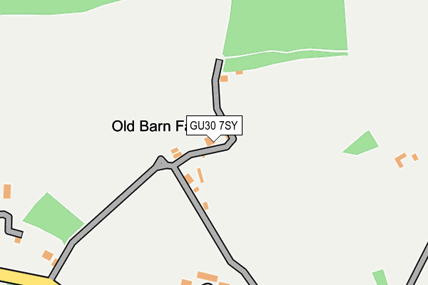 GU30 7SY map - OS OpenMap – Local (Ordnance Survey)