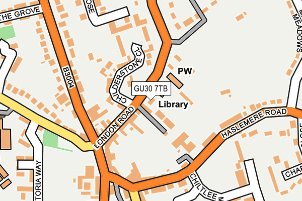 GU30 7TB map - OS OpenMap – Local (Ordnance Survey)