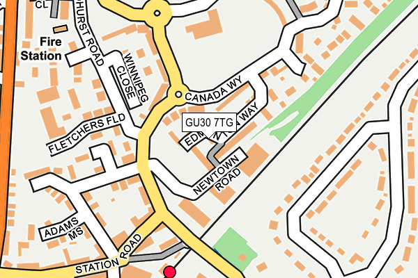 GU30 7TG map - OS OpenMap – Local (Ordnance Survey)