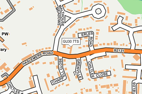 GU30 7TS map - OS OpenMap – Local (Ordnance Survey)