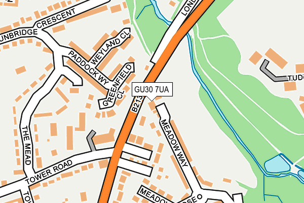 GU30 7UA map - OS OpenMap – Local (Ordnance Survey)