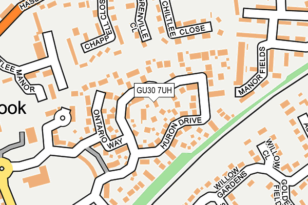 GU30 7UH map - OS OpenMap – Local (Ordnance Survey)