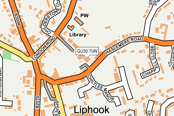 GU30 7UN map - OS OpenMap – Local (Ordnance Survey)