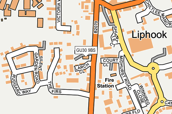 GU30 9BS map - OS OpenMap – Local (Ordnance Survey)