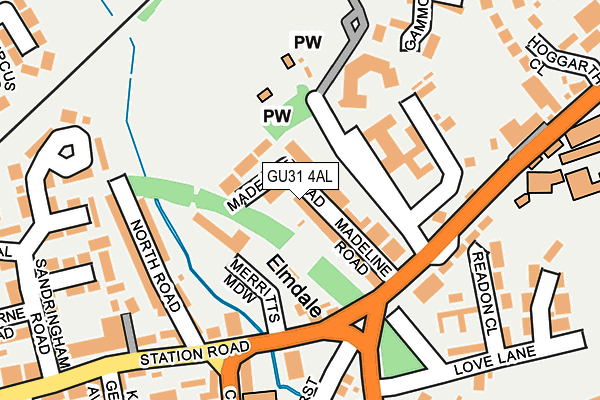 GU31 4AL map - OS OpenMap – Local (Ordnance Survey)