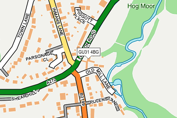 GU31 4BG map - OS OpenMap – Local (Ordnance Survey)