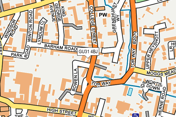 GU31 4BJ map - OS OpenMap – Local (Ordnance Survey)