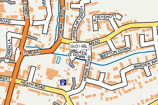 GU31 4BL map - OS OpenMap – Local (Ordnance Survey)