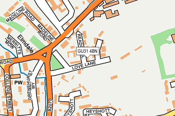 GU31 4BN map - OS OpenMap – Local (Ordnance Survey)