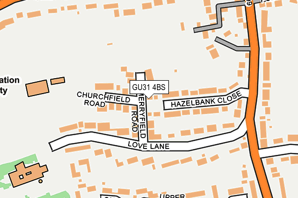 Map of HANGERS WAY GARDEN SERVICES LTD at local scale