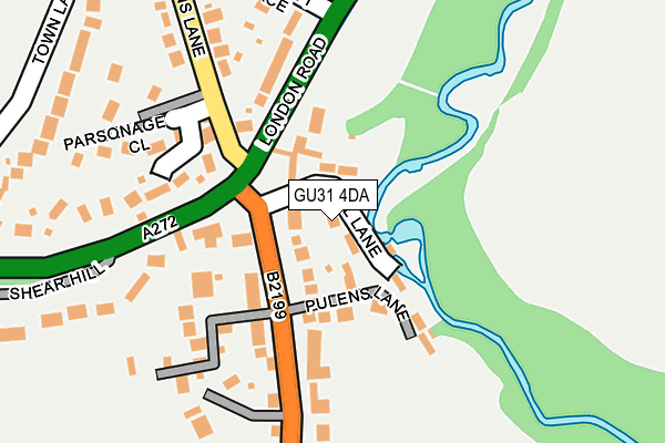 GU31 4DA map - OS OpenMap – Local (Ordnance Survey)