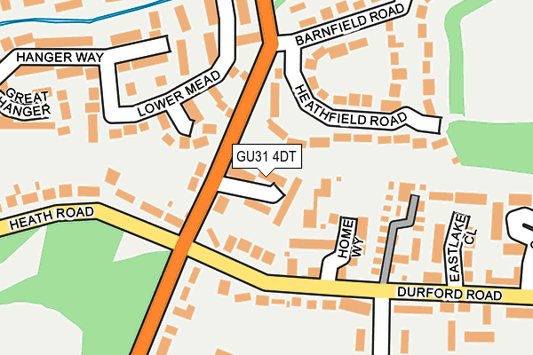 GU31 4DT map - OS OpenMap – Local (Ordnance Survey)