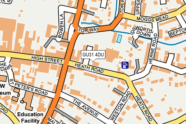 GU31 4DU map - OS OpenMap – Local (Ordnance Survey)