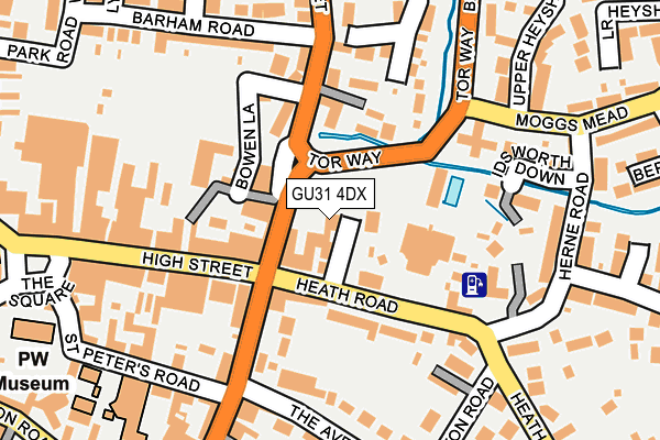 GU31 4DX map - OS OpenMap – Local (Ordnance Survey)