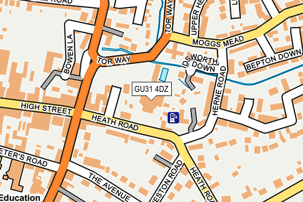 GU31 4DZ map - OS OpenMap – Local (Ordnance Survey)