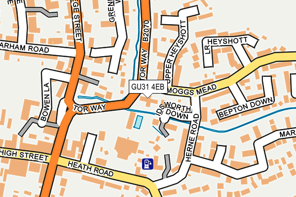 GU31 4EB map - OS OpenMap – Local (Ordnance Survey)