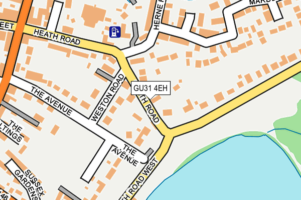 GU31 4EH map - OS OpenMap – Local (Ordnance Survey)