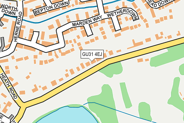 GU31 4EJ map - OS OpenMap – Local (Ordnance Survey)