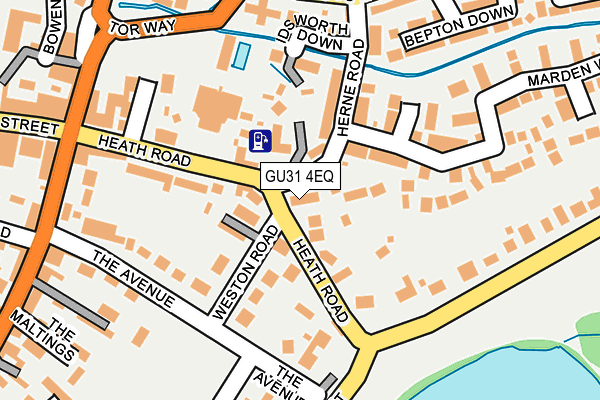 GU31 4EQ map - OS OpenMap – Local (Ordnance Survey)