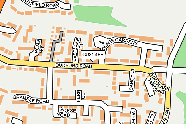 GU31 4ER map - OS OpenMap – Local (Ordnance Survey)