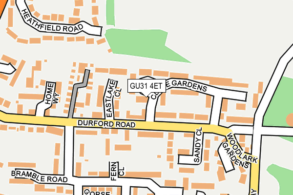 GU31 4ET map - OS OpenMap – Local (Ordnance Survey)