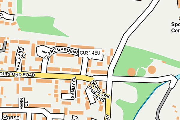 GU31 4EU map - OS OpenMap – Local (Ordnance Survey)