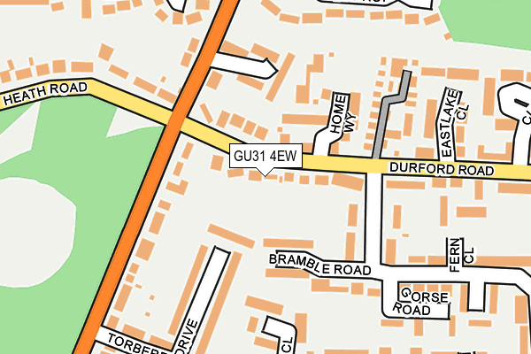 GU31 4EW map - OS OpenMap – Local (Ordnance Survey)