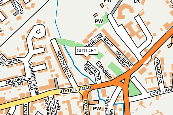 GU31 4FG map - OS OpenMap – Local (Ordnance Survey)