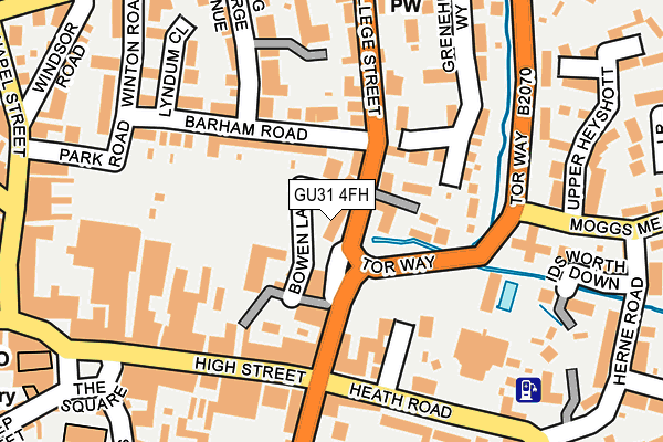 GU31 4FH map - OS OpenMap – Local (Ordnance Survey)