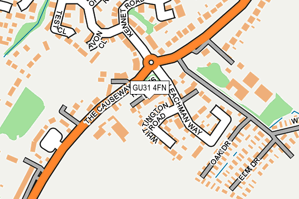 GU31 4FN map - OS OpenMap – Local (Ordnance Survey)