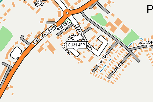 GU31 4FP map - OS OpenMap – Local (Ordnance Survey)