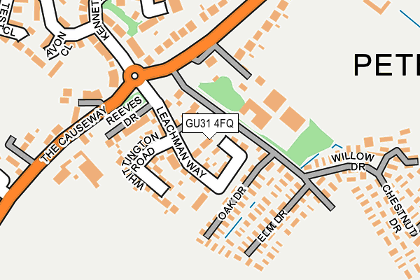 GU31 4FQ map - OS OpenMap – Local (Ordnance Survey)