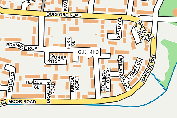 GU31 4HD map - OS OpenMap – Local (Ordnance Survey)