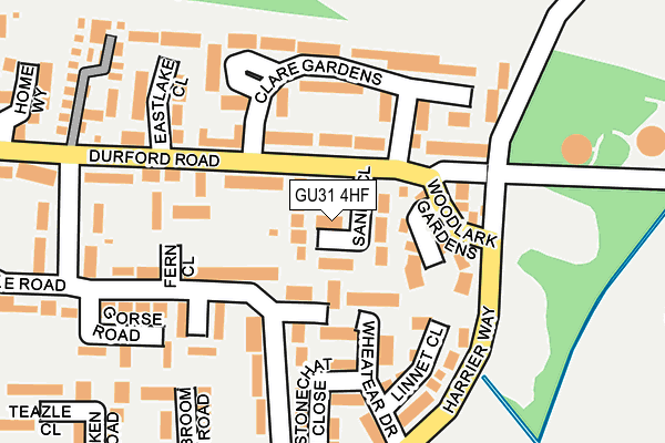 GU31 4HF map - OS OpenMap – Local (Ordnance Survey)