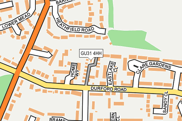 GU31 4HH map - OS OpenMap – Local (Ordnance Survey)