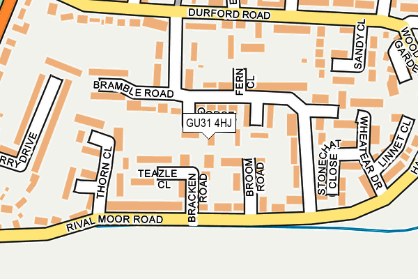 GU31 4HJ map - OS OpenMap – Local (Ordnance Survey)