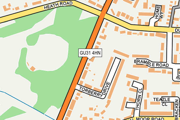 GU31 4HN map - OS OpenMap – Local (Ordnance Survey)